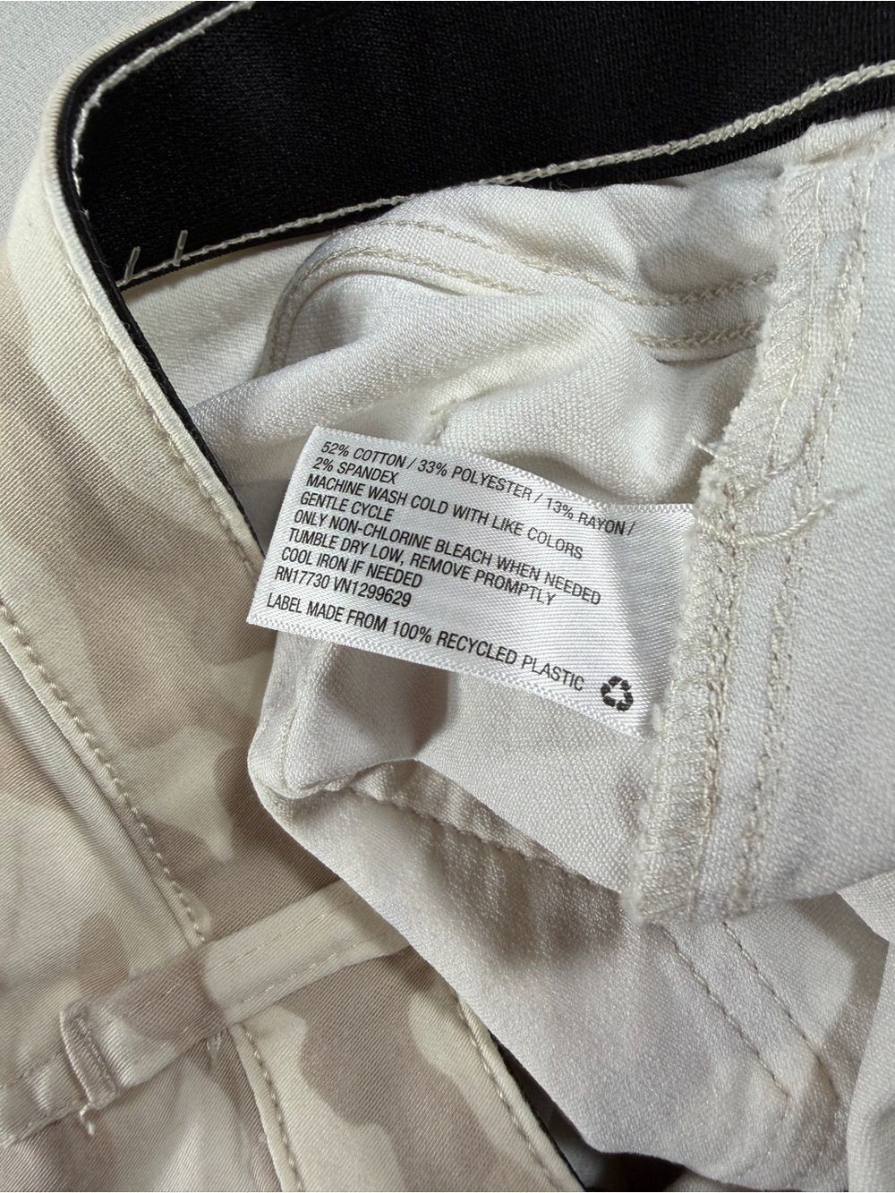 Knox Rose Mid Rise Ankle Pants Stretch Women’s Size 14 Natural Camo - Picture 7 of 7